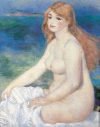 Pierre-Auguste Renoir La baigneuse blonde Sweden oil painting artist